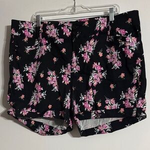 Torrid Black/Pink Floral Women's Shorts